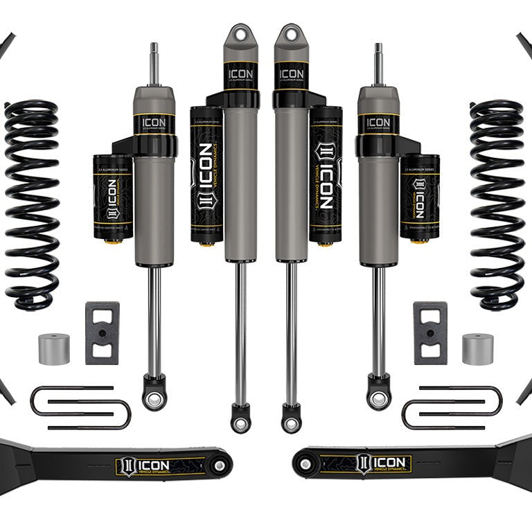 ICON Stage 2 Suspension System with Radius Arms for 2023-2026 Ford F-250/F-350 Super Duty 4WD Gas 2.5" Lift — image 1