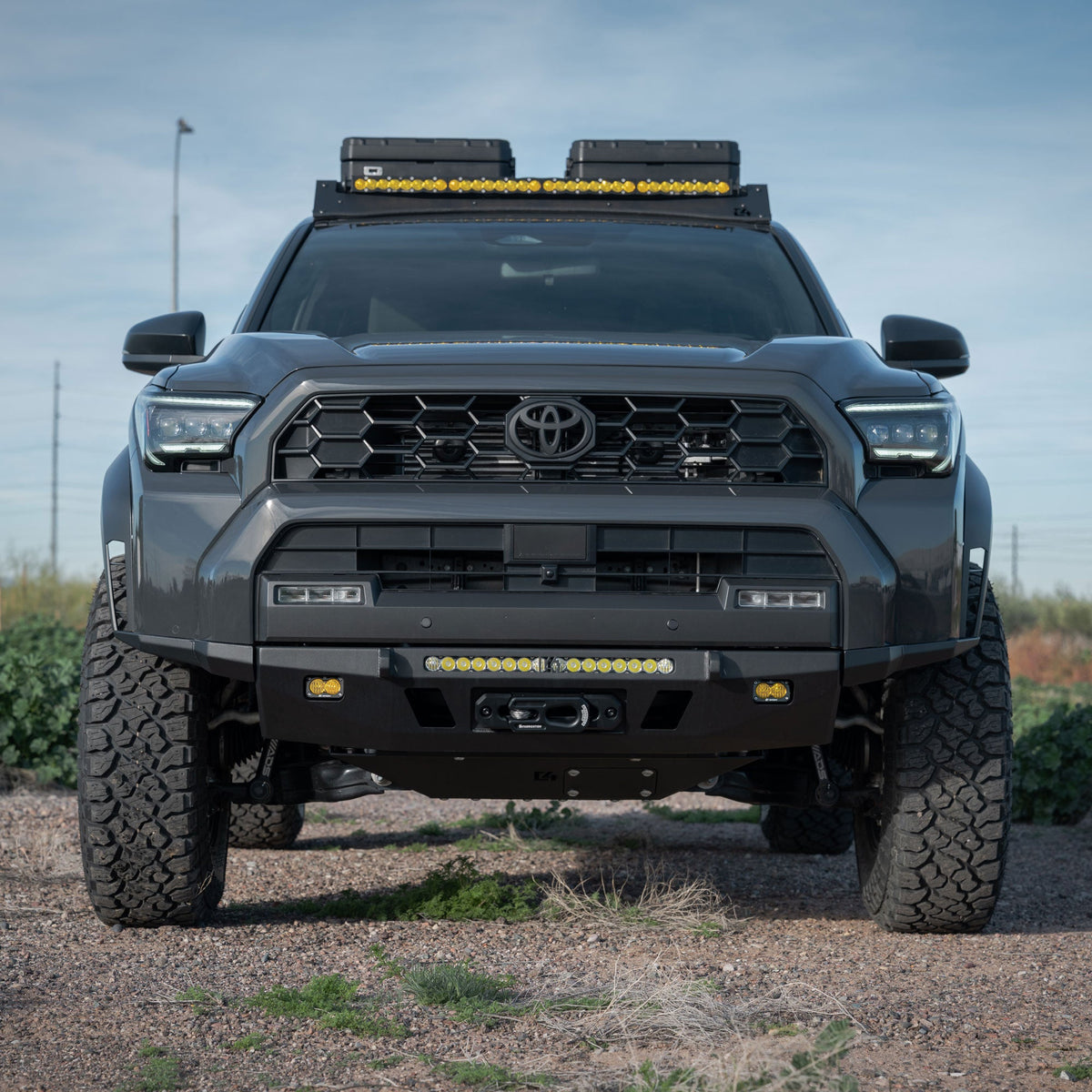 Front profile of the High Clearance Additions for the 6th Gen 4Runner Lo-Pro Bumper
