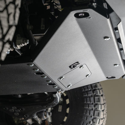 Side view of the C4 Front Skid Plate for the 6th Gen 4Runner