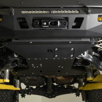 Head on lifted view of the C4 Front Skid Plate for the 6th Gen 4Runner