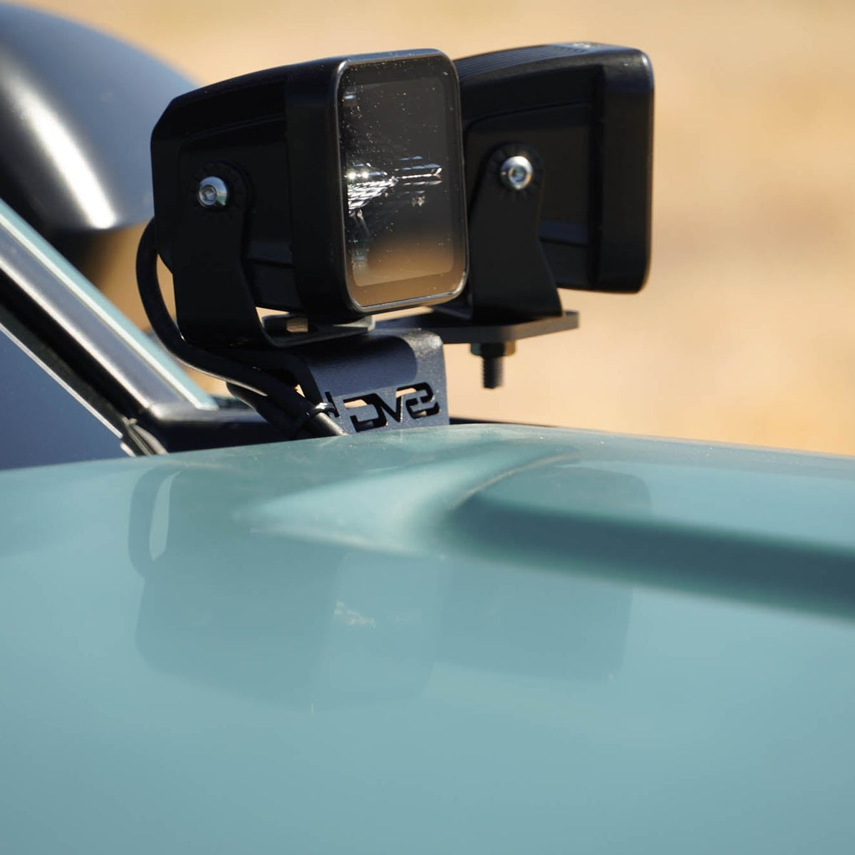 Profile of the 6th Gen Toyota 4Runner Ditch Light Brackets
