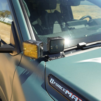 Standing angle of the 6th Gen Toyota 4Runner Ditch Light Brackets