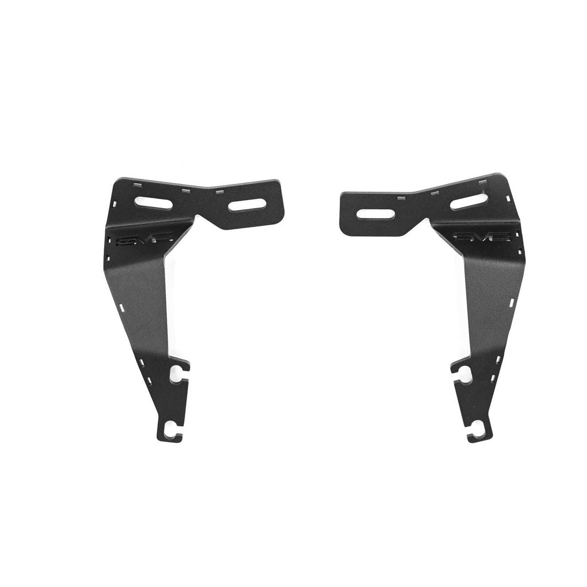 Two 6th Gen Toyota 4Runner Ditch Light Brackets on a white background