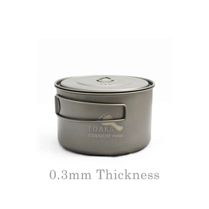 TOAKS Ultralight Titanium 700ml Backpacking Pot — image 1