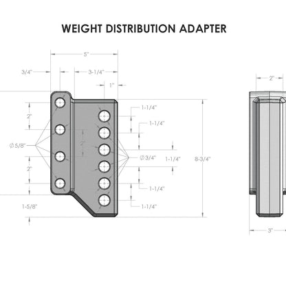 BulletProof Hitches Heavy Duty Weight Distribution Adapter — image 4