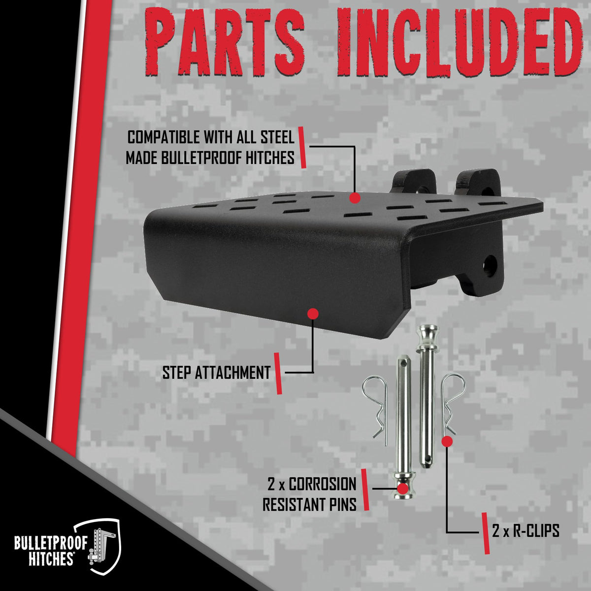 BulletProof Hitches Hitch Step Attachment 1,000 lb Rated — image 4