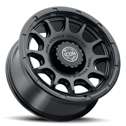 ICON Alloys Rancho 20x9 8x180 +12mm Double Black Wheel — image 3