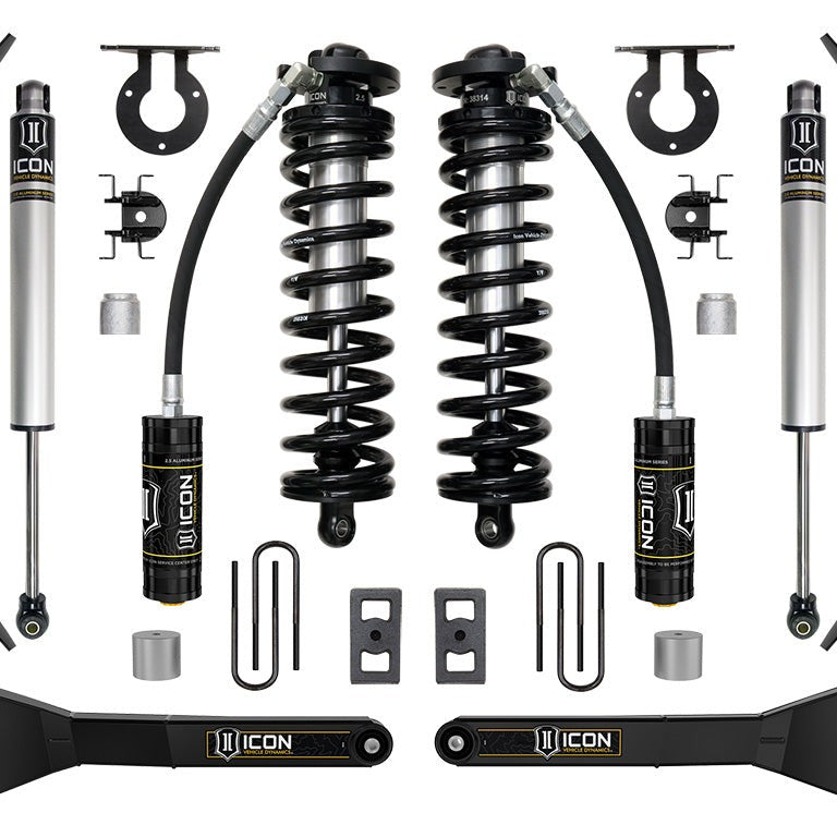 ICON 2023-2026 Ford F-250/F-350 Super Duty 4WD 2.5-3" Lift Stage 1 Coilover Conversion System — image 1