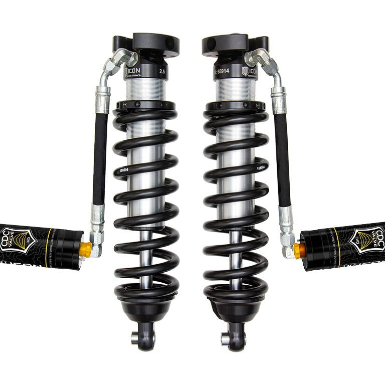 ICON V.S. 2.5 Series Front Coilover Kit for 1996-2004 Toyota Tacoma 4WD/Prerunner, 0-3" Lift, Remote Reservoir, 700 lbs/in — image 1