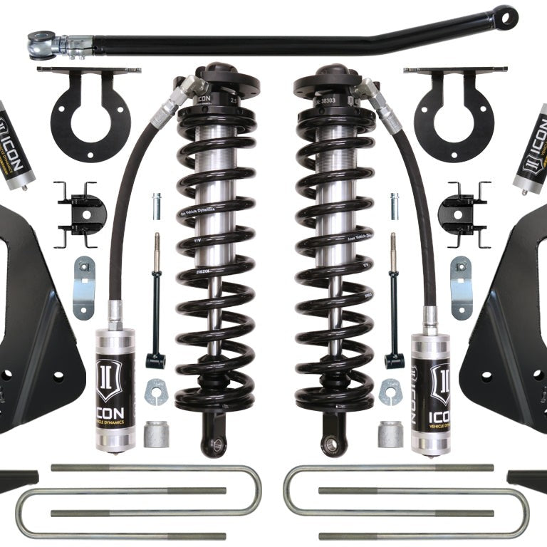 ICON Vehicle Dynamics 2005-2010 Ford F-250/F-350 4-5.5 Inch Lift Stage 1 Coilover Conversion System — image 1