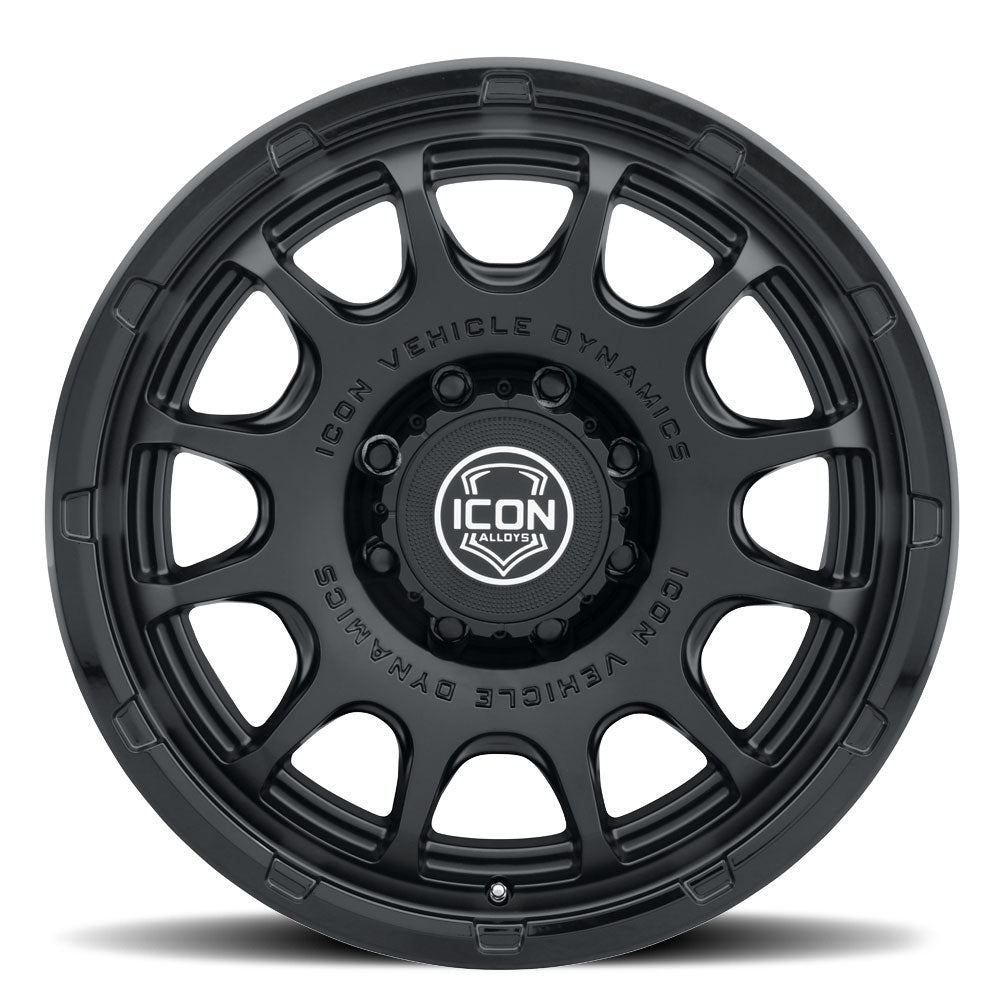 ICON Alloys Rancho 20x9 8x180 +12mm Double Black Wheel — image 2