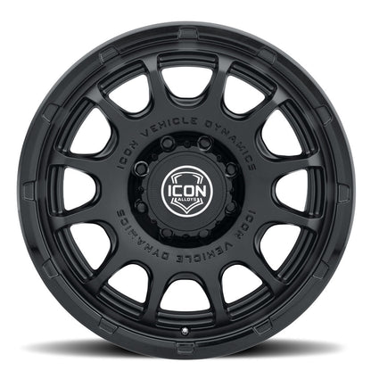 ICON Alloys Rancho 20x9 8x180 +12mm Double Black Wheel — image 2