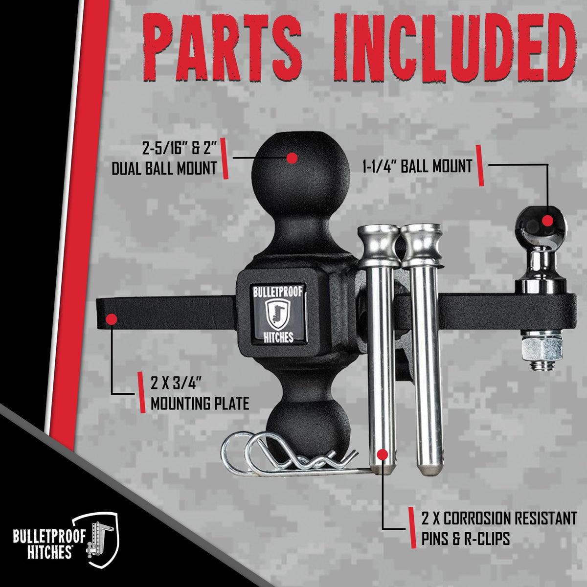 BulletProof Hitches Medium Duty Sway Control Dual Ball Mount — image 5