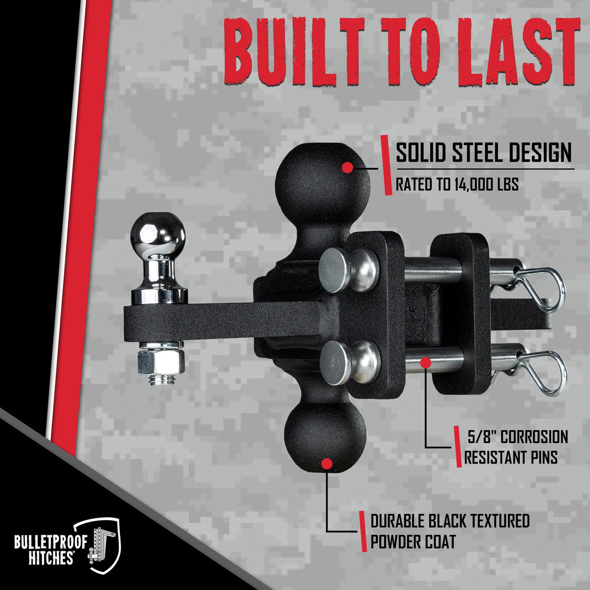 BulletProof Hitches Medium Duty Sway Control Dual Ball Mount — image 3