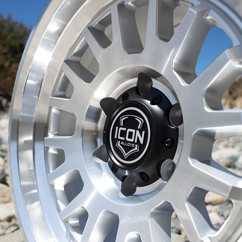 ICON Alloys Anza 17x8.5 6x5.5 +25mm Silver Machined Wheel — image 2