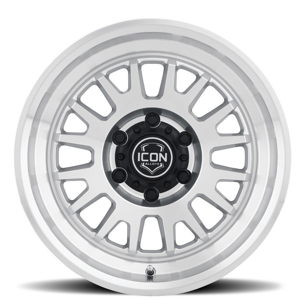 ICON Alloys Anza 17x8.5 6x5.5 +25mm Silver Machined Wheel — image 5