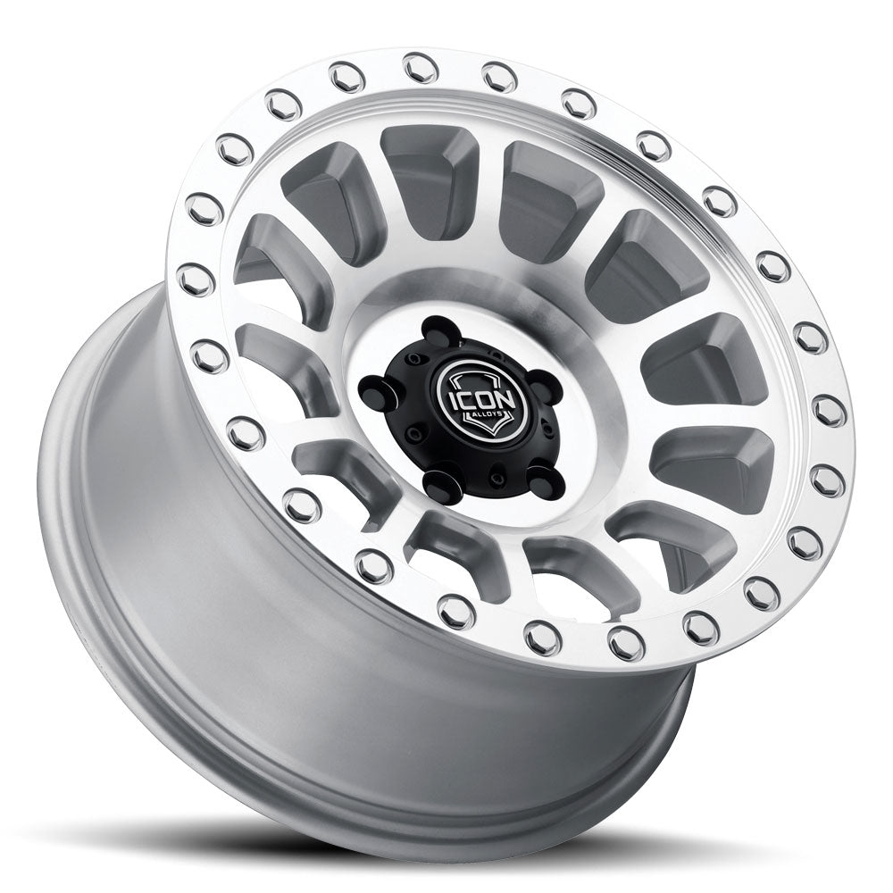 ICON Alloys Hulse 18x9 8x170 +6mm Silver Machined Wheel — image 3