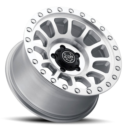 ICON Alloys Hulse 18x9 8x170 +6mm Silver Machined Wheel — image 3
