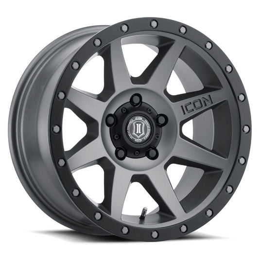 ICON Alloys Rebound 17x8.5 5x5.5 0mm Offset Titanium Wheel — image 1