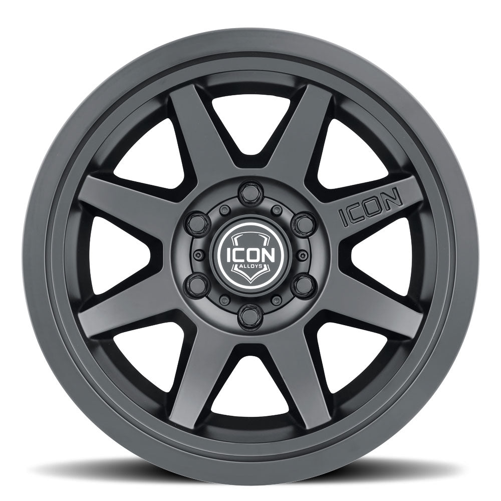 ICON Alloys Rebound SLX 17x8.5 6x5.5 0mm Satin Black Wheel — image 2