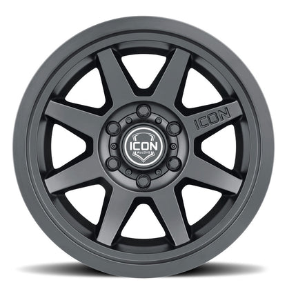 ICON Alloys Rebound SLX 17x8.5 6x5.5 0mm Satin Black Wheel — image 2