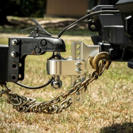 BulletProof Hitches 2-Inch Aluminum Medium Duty 6-Inch Drop Rise Hitch with Stainless Dual Ball — image 6