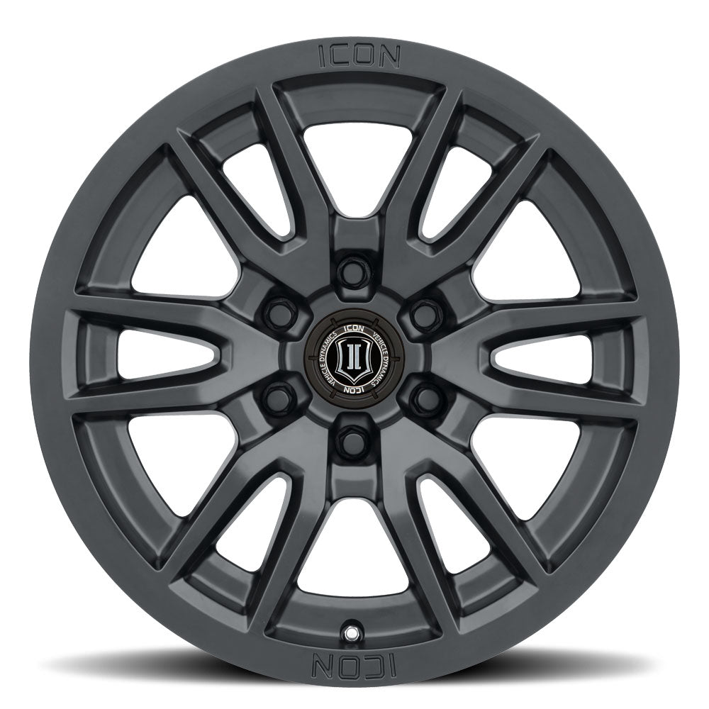 ICON Alloys Vector 6 17x8.5 6x135 +6mm Satin Black Wheel — image 2