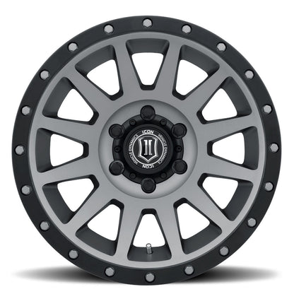 ICON Alloys Compression 18x9 6x5.5 +25mm Titanium Wheel — image 2