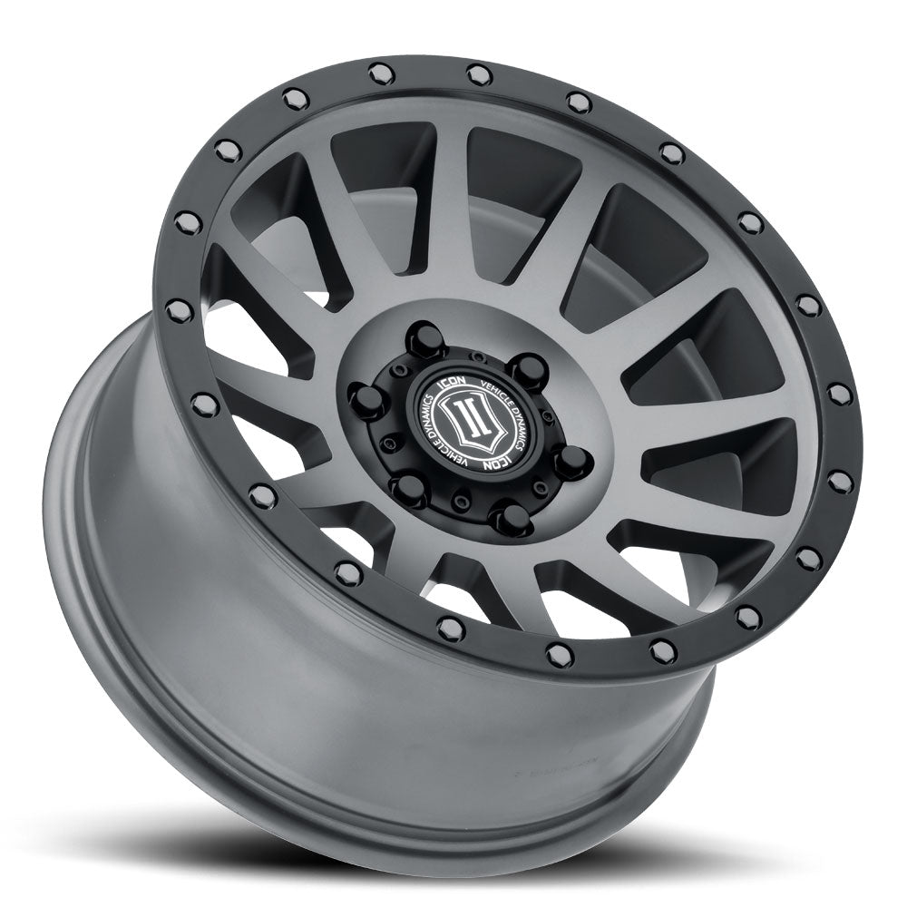 ICON Alloys Compression 18x9 6x5.5 +25mm Titanium Wheel — image 3