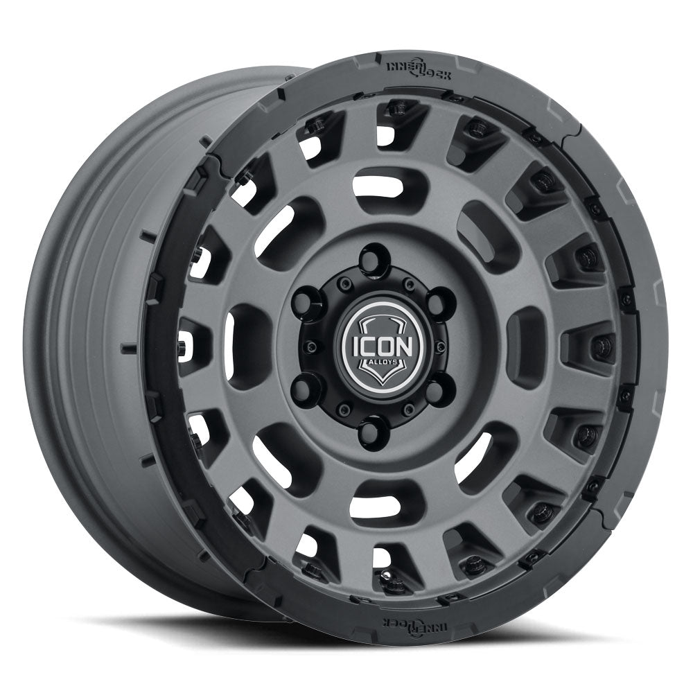 ICON Alloys Hammer PRO 17x8.5 5x5 -6mm Charcoal Wheel — image 1