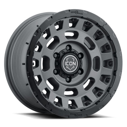 ICON Alloys Hammer PRO 17x8.5 5x5 -6mm Charcoal Wheel — image 1