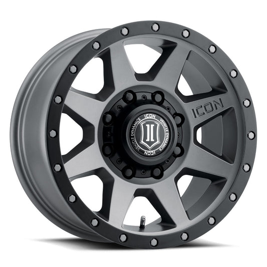 ICON Alloys Rebound HD 18x9 8x170 +6mm Titanium Wheel — image 1