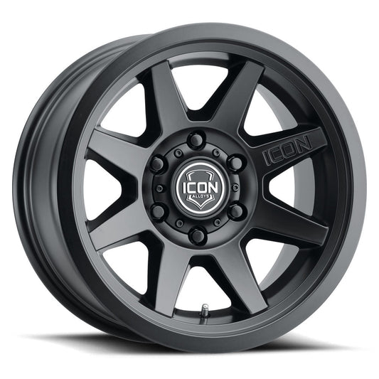 ICON Alloys Rebound SLX 17x8.5 5x5 -6mm Satin Black Wheel — image 1