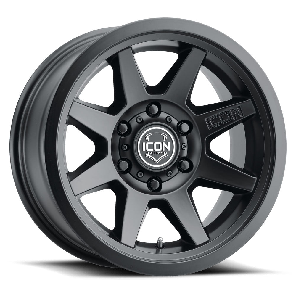 ICON Alloys Rebound SLX 17x8.5 6x5.5 0mm Satin Black Wheel — image 1