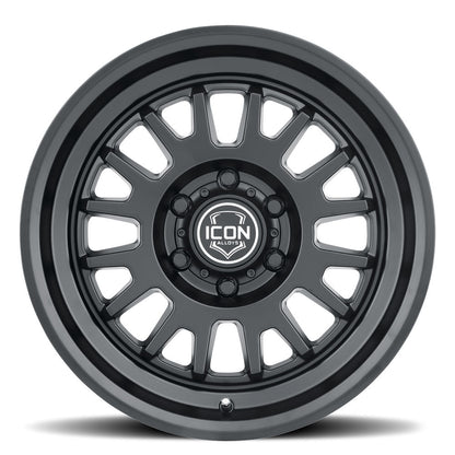 ICON Alloys Anza 17x8.5 6x5.5 +25mm Satin Black Wheel — image 3