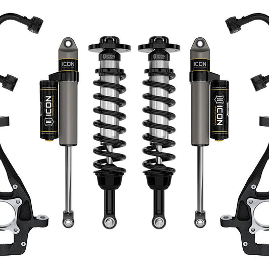 ICON Vehicle Dynamics 2021-2026 Ford F-150 4WD Stage 2 Tubular Suspension System 3.5-4.5" Lift — image 1