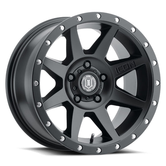 ICON Alloys Rebound 17x8.5 5x4.5 0mm Satin Black Wheel — image 1