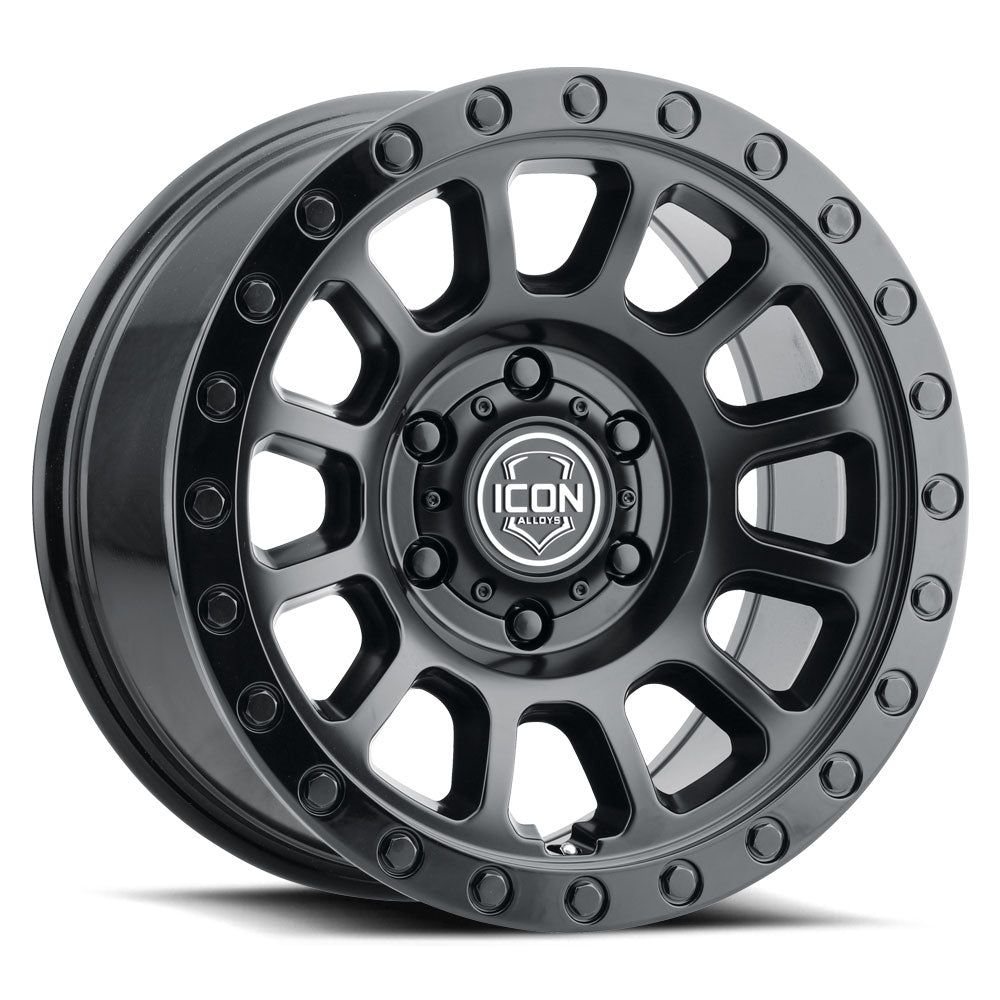 ICON Alloys Hulse 17x8.5 5x4.5 0mm Double Black Wheel — image 1