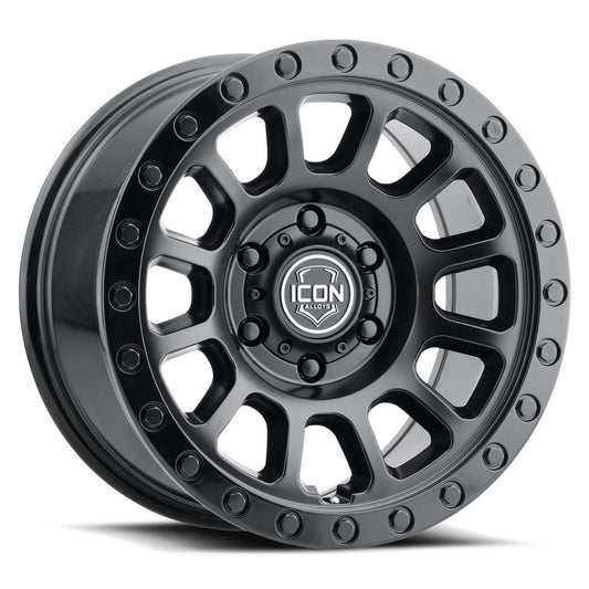 ICON Alloys Hulse 17x8.5 6x135 +6mm Double Black Wheel — image 1
