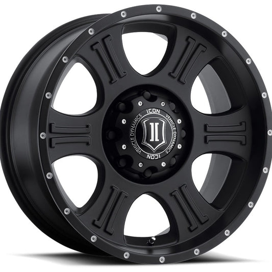 ICON Alloys Shield 20x9 5x150 +16mm Satin Black Wheel — image 1