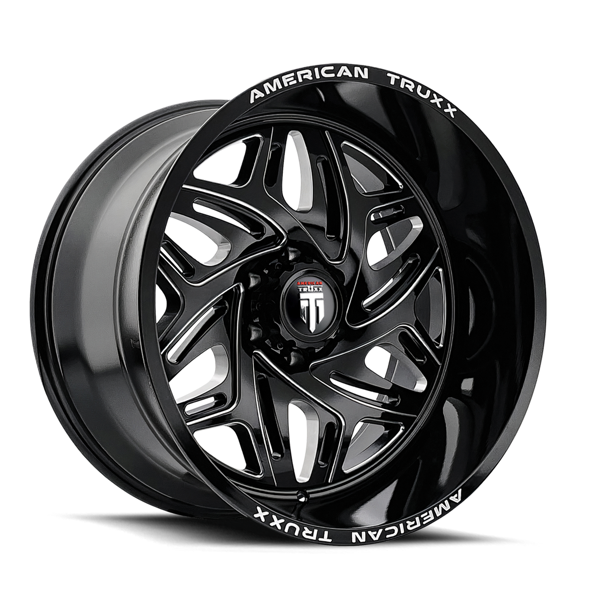 American Truxx Euphoria AT1914 20x10 Wheel in Gloss Black Milled — image 1
