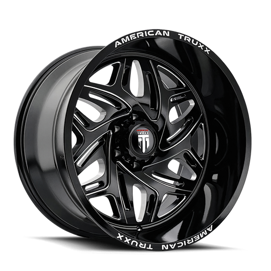 American Truxx Euphoria AT1914 20x10 Wheel in Gloss Black Milled — image 1