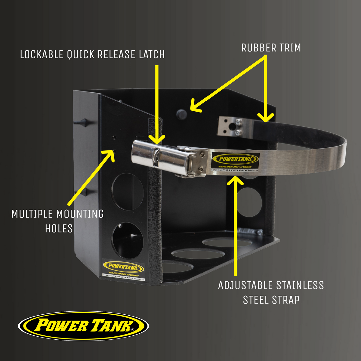 Power Tank Tor LOCKER Propane Tank Bracket for 11 lb Squatty and Viking Tanks — image 5