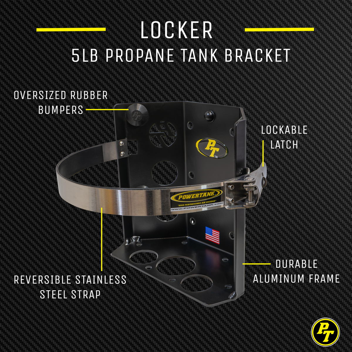 Power Tank Teton LOCKER 5 lb Propane Tank Bracket — image 4