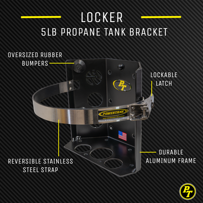 Power Tank Teton LOCKER 5 lb Propane Tank Bracket — image 4