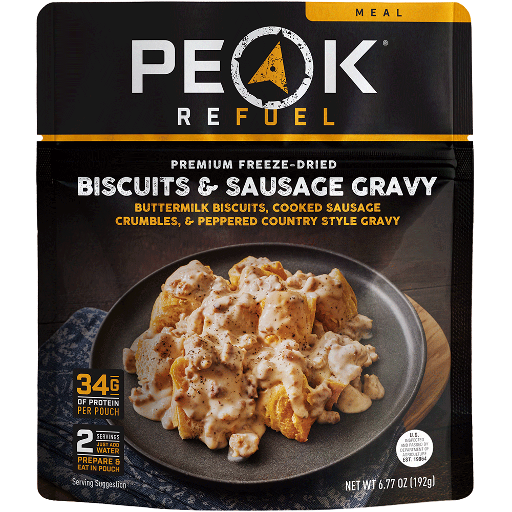 Peak Refuel Biscuits and Sausage Gravy Freeze-Dried Breakfast — image 1