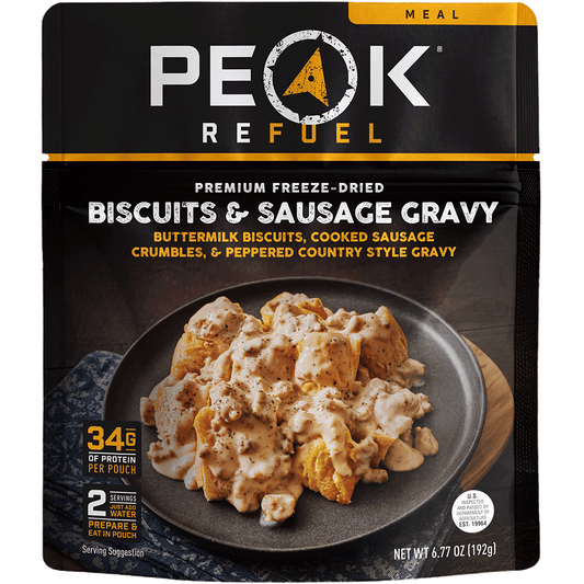 Peak Refuel Biscuits and Sausage Gravy Freeze-Dried Breakfast — image 1