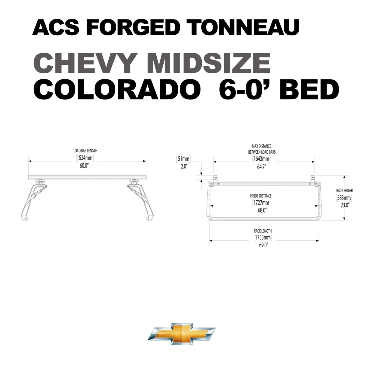 Chevrolet Colorado 6' ft. Bed | Chevrolet Colorado ACS FORGED 6' ft. Bed - Leitner Designs