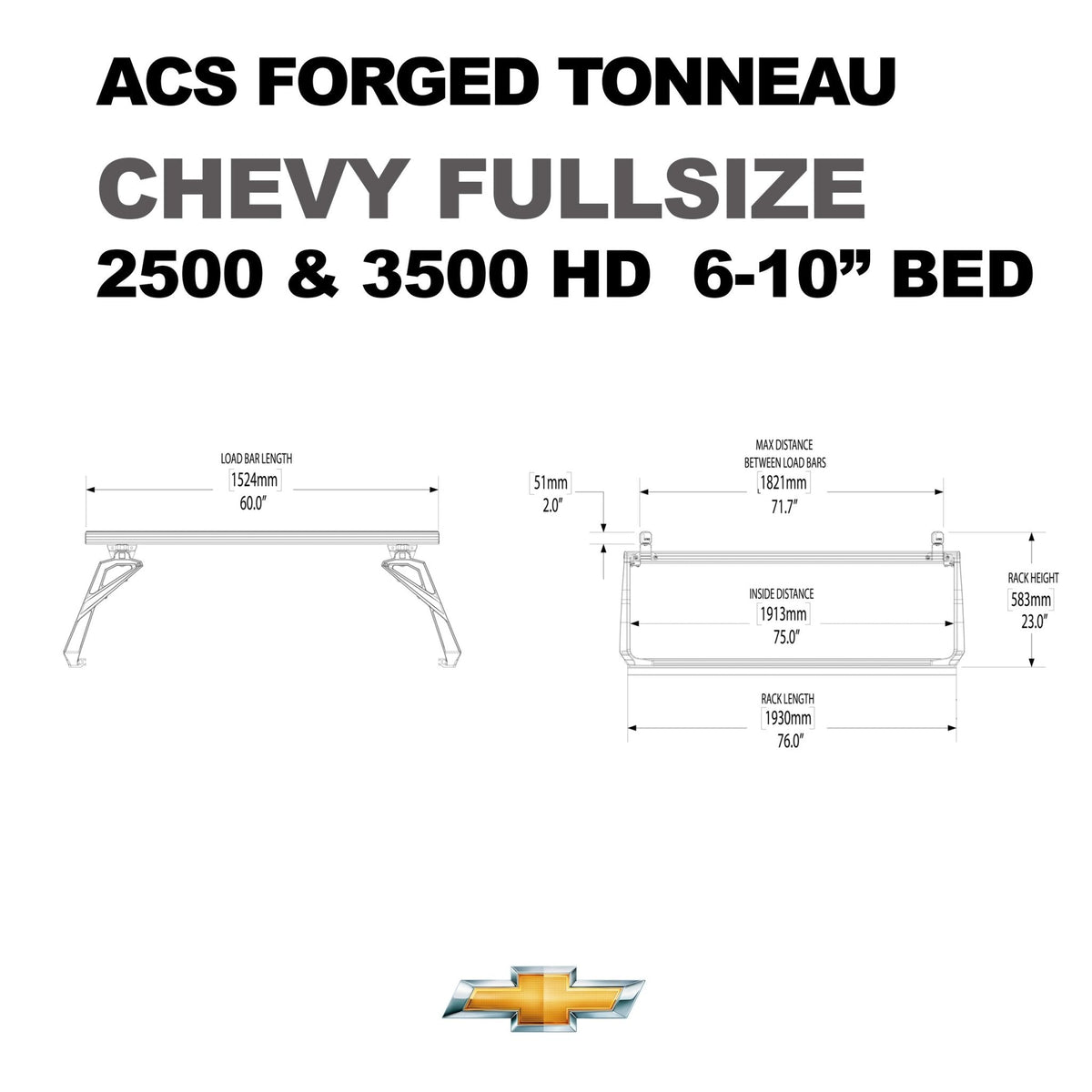 Chevrolet 2500 6'10" ft. Bed | Chevrolet 2500 ACS FORGED 6'10" ft. Bed - Leitner Designs