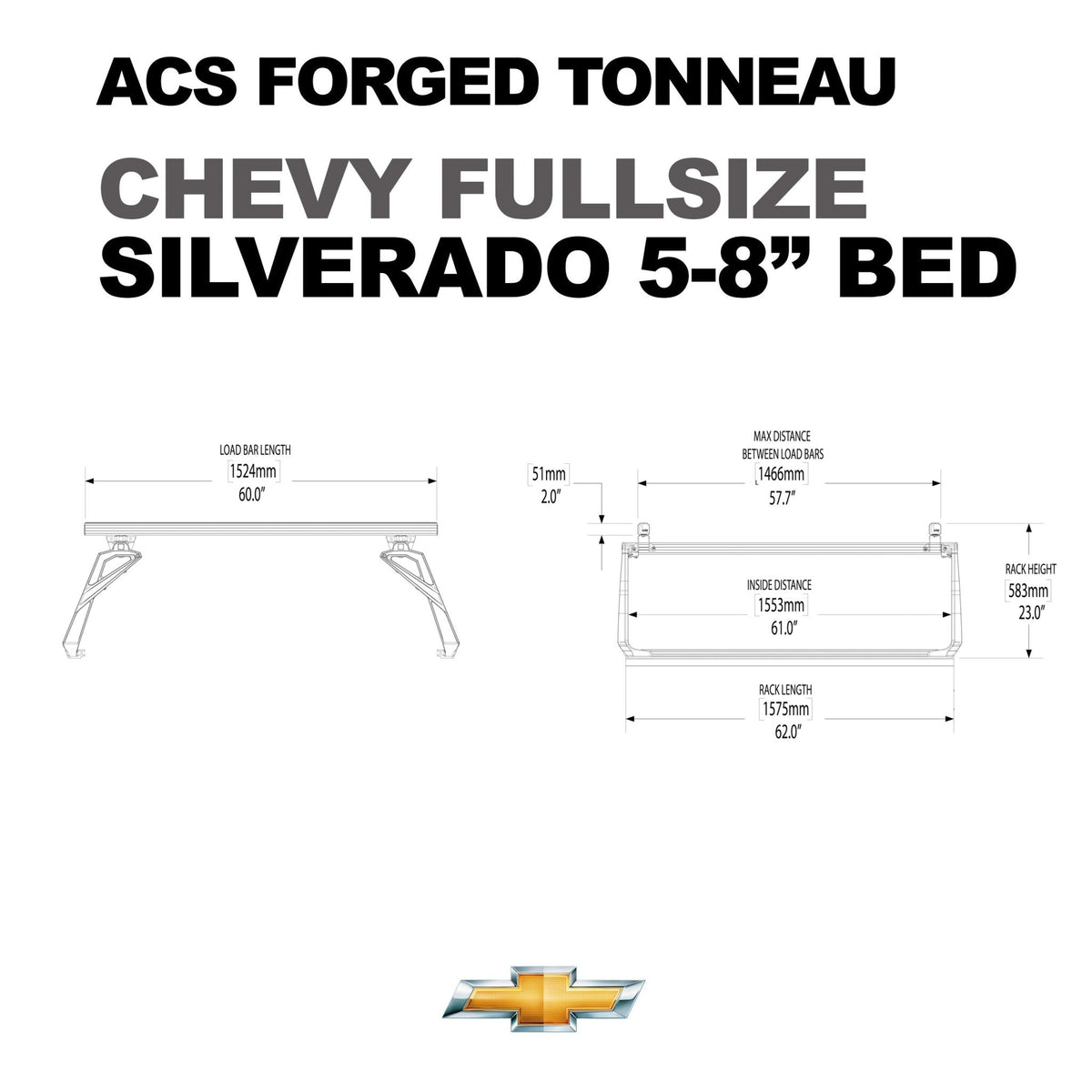 Chevrolet Silverado 5'8" ft. Bed | Chevrolet Silverado ACS FORGED 5'8" ft. Bed - Leitner Designs
